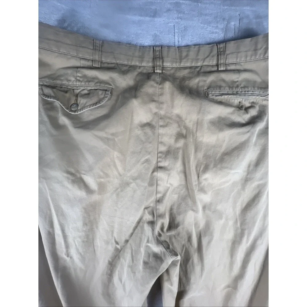 Vintage Polo Ralph Lauren Pants Mens 35/30 Khaki Andrew Tan Double Pleated Chino